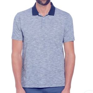 Original Penguin Jersey Slub Polo Star Sapphire Blue Collar Shirt -Size XXL, NWT